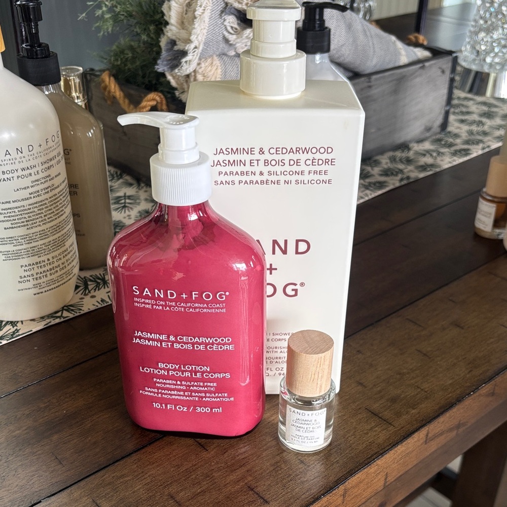 Jasmine & Cedarwood Set - Body Lotion, Body Wash & Perfume Oil